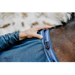 Manta Equithème Classic 1200D Azul marino