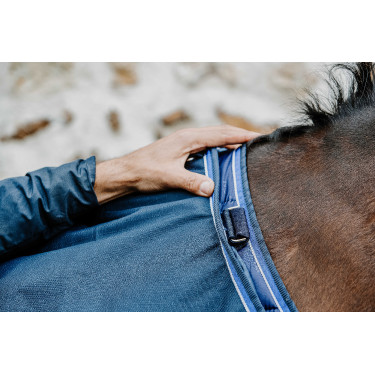 Manta Equithème Classic 1200D Azul marino
