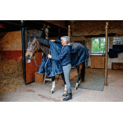 Manta Equithème Classic 1200D Azul marino