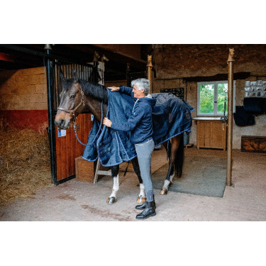 Manta Equithème Classic 1200D Azul marino