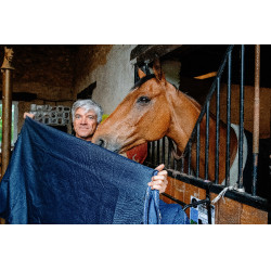 Manta Equithème Classic 1200D Azul marino