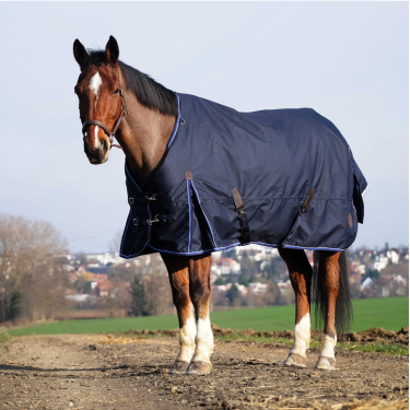 Manta Equithème Classic 1200D Azul marino Manta Equithème Classic 1200D Azul marino