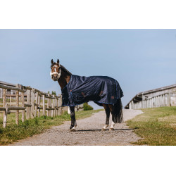 Manta Equithème Classic 1200D Cuello alto Marino Azul marino