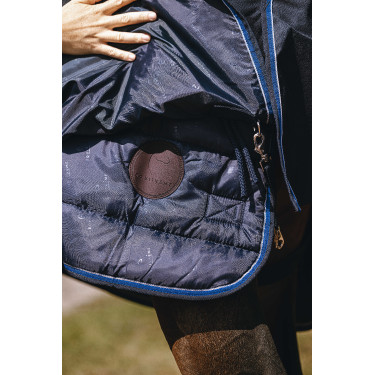 Manta Equithème Classic 1200D Cuello alto Marino Azul marino