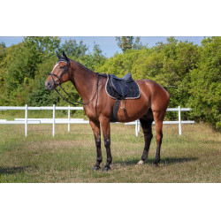 Mantilla Equi-Theme Polyfun Negro / gris pardo