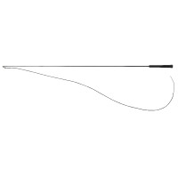 Fusta de doma Whip & Go con empuñadura de plástico Gris