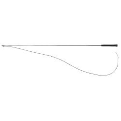 Fusta de doma Whip & Go con empuñadura de plástico Gris