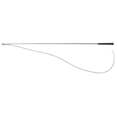 Fusta de doma Whip & Go con empuñadura de plástico Gris
