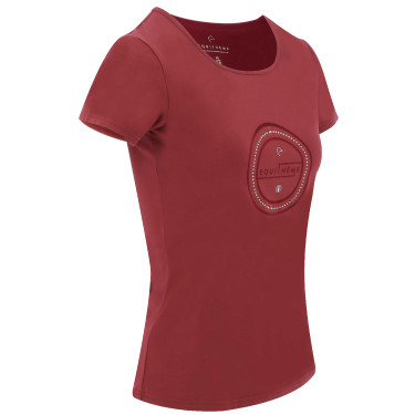 Camiseta Equithème Anna Cereza Rojo