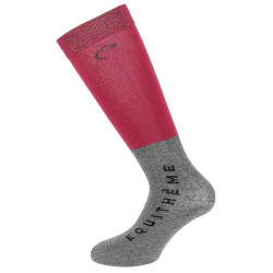 Calcetines Equi-Theme Compet Burdeos / gris claro