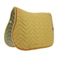 Manta de montar Equithème Chevron Mostaza Amarillo