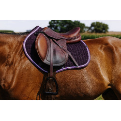 Almohadilla de montar Equithème Eclat Púrpura Violeta