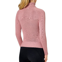 Jersey de cuello alto de punto Equestrian Stockholm para mujer Rosa