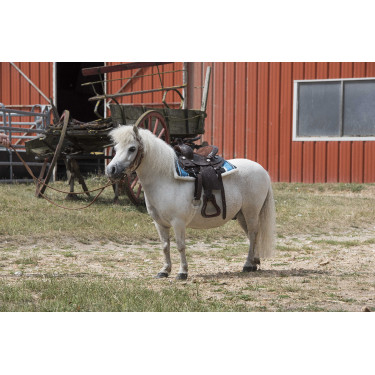 Mantilla Navajo acolchada Turquesa Azul Mantilla Navajo acolchada Turquesa Azul