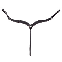 Pechopetral western Randol's sobrecosido Negro