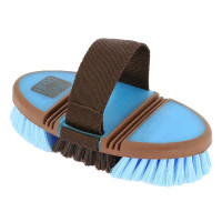 Cepillo de raíces de nylon Hippo-Tonic Softgrip flexible Choco / cielo Marr&amp;amp;oacute;n