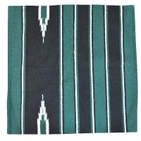 Westride Navajo Alfombra de algodón/acrílico Verde / negro / blanco