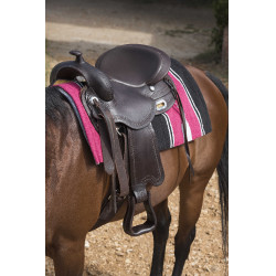 Westride Navajo Alfombra de algodón/acrílico Rosa / negro / blanco