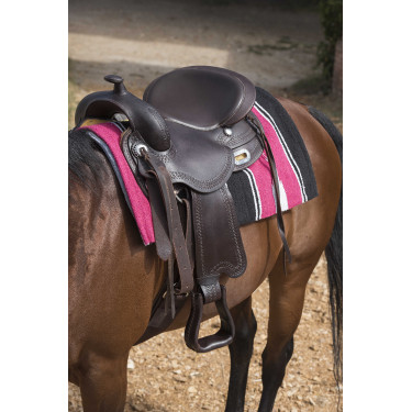 Westride Navajo Alfombra de algodón/acrílico Rosa / negro / blanco