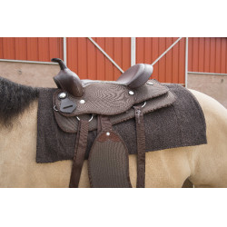 Westride Navajo Alfombra Algodón/Acrílico liso Castaño Marrón