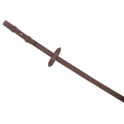 Riendas de cuero liso Eric Thomas Pro Havana Marrón