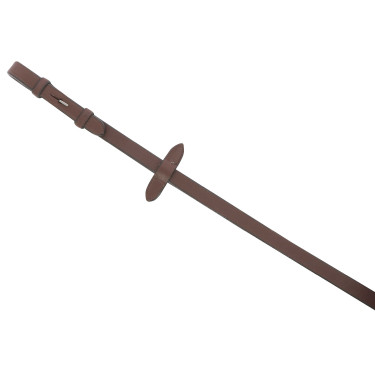 Riendas de cuero liso Eric Thomas Pro Havana Marrón