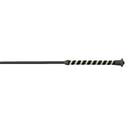 Fusta de doma Whip & Go Diamond con empuñadura de nailon Negro