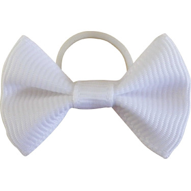 Nudos para trenzas Equithème de tela, paquete de 20 Blanco