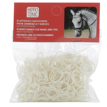 Gomas para crines. Blanco Gomas para crines. Blanco