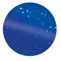 Almohaza metálica redonda fluorescente con purpurina Azul