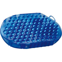 Guante de doble cara para cepillar y masajear Azul real