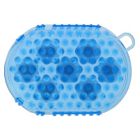 Guante de doble cara para cepillar y masajear Cielo azul