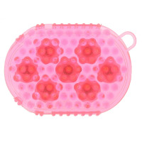 Guante de doble cara para cepillar y masajear Rosa