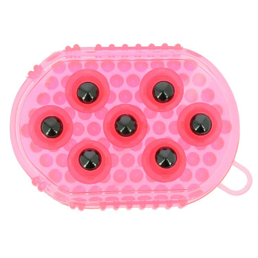 Guante de doble cara para cepillar y masajear Rosa