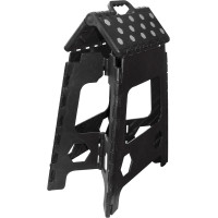 Taburete-escalón plegable Hippo-Tonic Negro / Gris