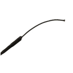 Fusta de doma Whip & Go con pomo metálico Negro