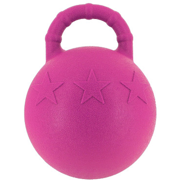 Pelota con asa para caballos Fucsia Rosa