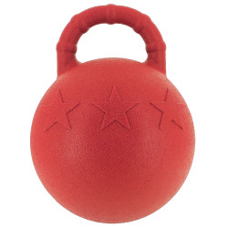 Pelota con asa para caballos Roja Rojo