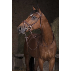 Riendas Hunter Norton Pro 16 mm Havana Marrón