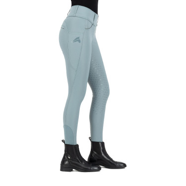 Leggings de equitación Euro-Star Maxima FullGrip Plomo Azul