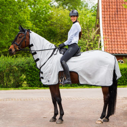 Cubre-rin de malla anti-moscas Imperial Riding Royce Gris Plateado