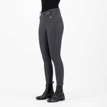Leggings de equitación HV Polo Favourite Highwaist FullGrip Cinc / gris