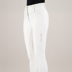 Pantalón de equitación Euro-Star Aurelia Competition Grip Connect Full Blanco