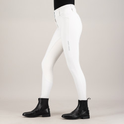 Pantalón de equitación Euro-Star Aurelia Competition Grip Connect Full Blanco