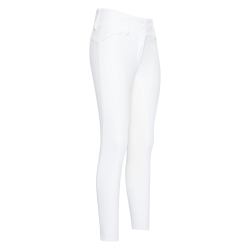 Pantalón de equitación Euro-Star Aurelia Competition Grip Connect Full Blanco