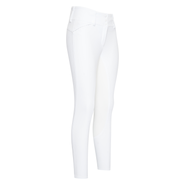 Pantalón de equitación Euro-Star Aurelia Competition Grip Connect Full Blanco