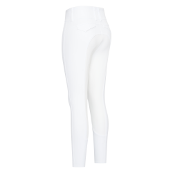 Pantalón de equitación Euro-Star Aurelia Competition Grip Connect Full Blanco