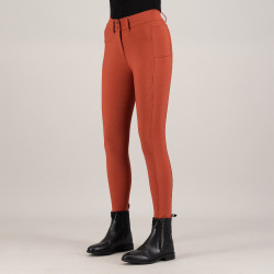 Pantalón de equitación Euro-Star Empress FullGrip Cinna oscuro Naranja
