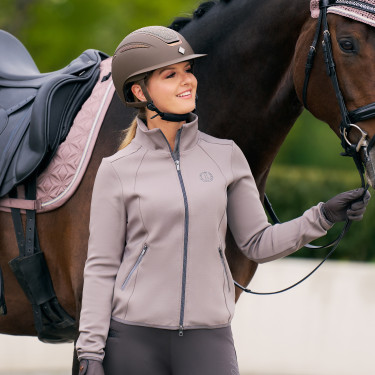 Cárdigan Imperial Riding Sporty Air mujer Carbón vegetal Gris