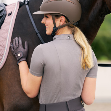 Polo de manga corta Imperial Riding Marla mujer Carbón vegetal Gris Polo de manga corta Imperial Riding Marla mujer Carbón vegetal Gris